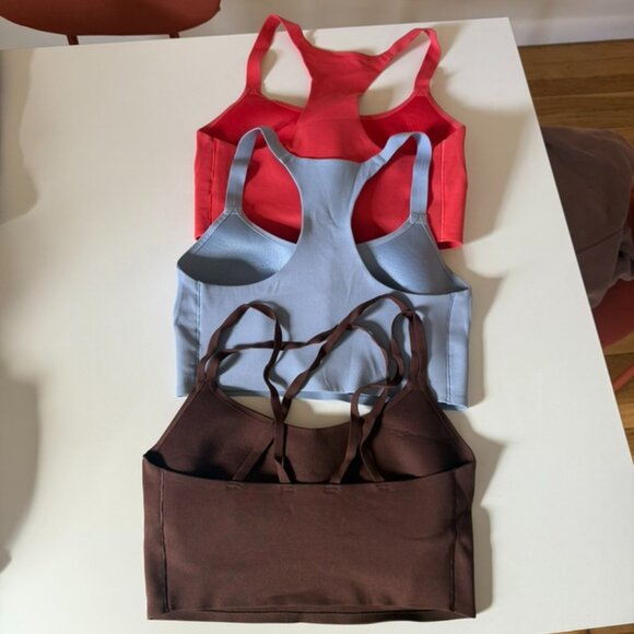 BUNDLE - 3 Aerie Sports Bras: OFFLINE Real Me Hold Up! Small DD - Picture 2 of 9